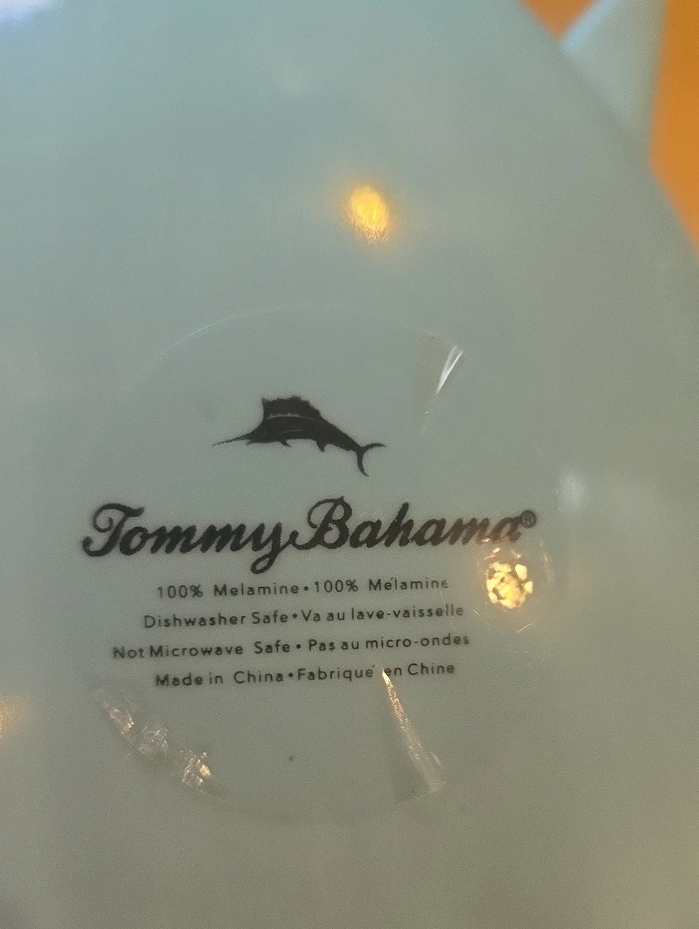 New Tommy Bahama Melamine Sea Foam Green Rustic Salad Tongs